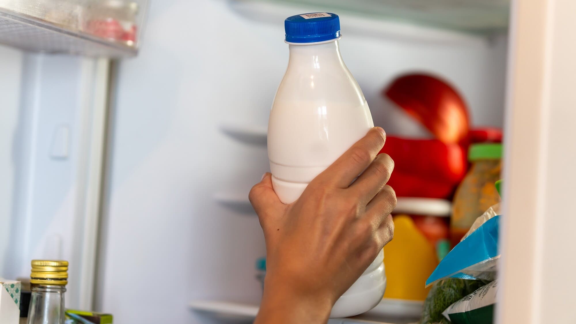 Lấy sữa chua kefir khỏi tủ lạnh (4) - BOH Kefir