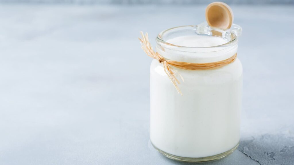 Sữa chua kefir nguyên chất hũ thuỷ tinh