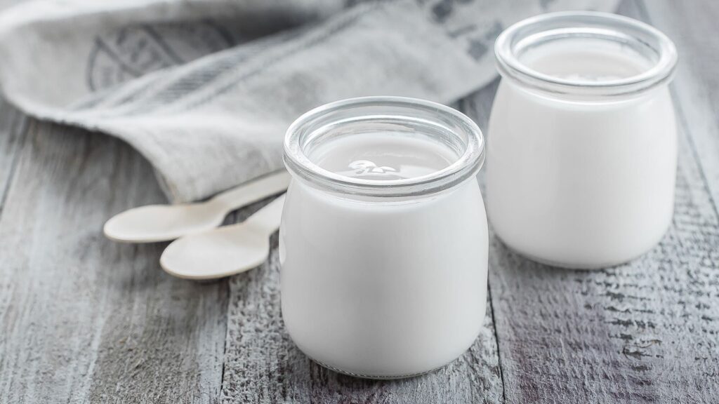 Sữa chua kefir nguyên chất hũ thuỷ tinh
