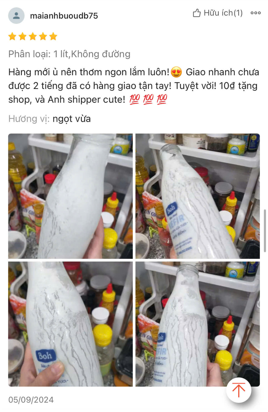 Feedback khách hàng Sữa chua Kefir Boh (12) - BOH Kefir
