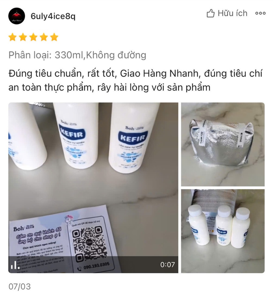 Feedback khách hàng Sữa chua Kefir Boh (6) - BOH Kefir